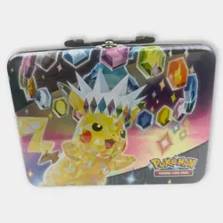 Pikachu Surging Sparks 2024 Collectors Chest Tin Lunch Box ONLY - No Cards - Image 1
