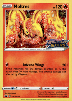 Moltres - Holo Promo SWSH: Sword & Shield Promo Cards SWSH185 NM - Image 1