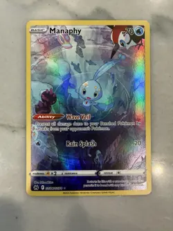 Pokemon TCG Manaphy GG06/GG70 Crown Zenith Full Art Ultra Rare Holo Card - NM - Image 1