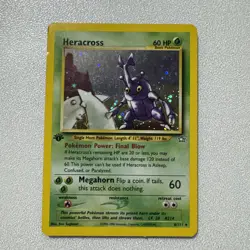 Heracross 6/111 Neo Genesis Holo Rare 1st Edition LP Pokemon Card 🌹🌹 - Image 1