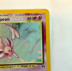 Espeon Neo Discovery 1/75 Holo Pokemon TCG Card HP - Image 5