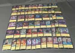 Lorcana ALL HOLO Lot - 64 Total Cards C,UC,R,SR All Pictured - Image 2