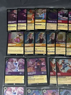 Lorcana ALL HOLO Lot - 64 Total Cards C,UC,R,SR All Pictured - Image 3