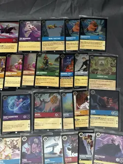 Lorcana ALL HOLO Lot - 64 Total Cards C,UC,R,SR All Pictured - Image 4