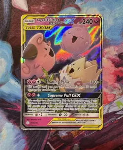 Togepi & Cleffa & Igglybuff GX 143/236 Ultra Rare Holo Card Cosmic Eclipse HP - Image 1