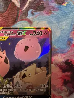 Togepi & Cleffa & Igglybuff GX 143/236 Ultra Rare Holo Card Cosmic Eclipse HP - Image 3