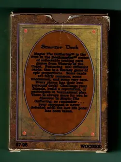 Magic the Gathering Empty Alpha Starter Deck Box with Rulebook - Image 2