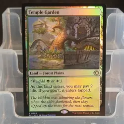 Magic: The Gathering Temple Garden Green/White Foil Land 2026 0268 Adam Paquette - Image 1