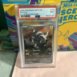 2025 Pokemon Blitzle PSA 9 #114 Illustration Rare White Flare - Image 1