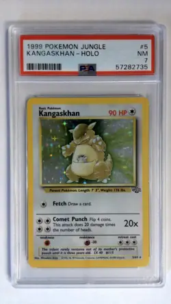 Pokemon Kangaskhan Jungle Holo 5/64 PSA 7 - Image 1
