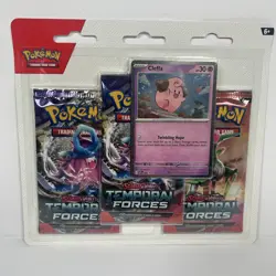 Pokemon TCG: Scarlet & Violet Temporal Forces 3 Pack Blister (Cleffa) - Image 1