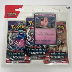 Pokemon TCG: Scarlet & Violet Temporal Forces 3 Pack Blister (Cleffa) - Image 4