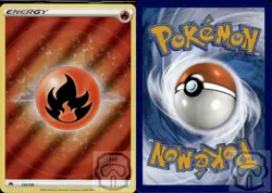 Fire Energy 153/159 Ultra Rare Crown Zenith Pokemon Textured Holo NM/M - Image 2