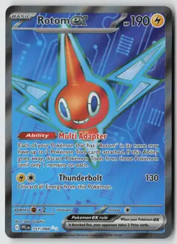 Rotom ex 111/094 Ultra Rare Phantasmal Flames Pokemon Near Mint - Image 1