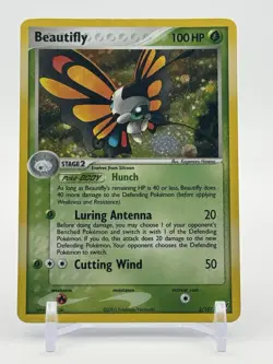 2005 Pokemon EX Deoxys Beautifly Holo 2/107 #2 NM / VLP - Image 1