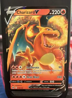 Pokemon TCG Charizard V 018/159 Crown Zenith Holo Ultra Rare HP 220 EN - Image 1