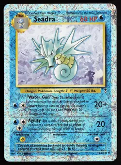2002 Pokemon Legendary Collection Reverse Holo Foil /110 Seadra #63 MP - Image 1
