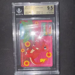 1997 POKEMON TOPSUN VS #005 CHARMELEON VS Ivysaur BGS 9.5 Gold label - Image 3