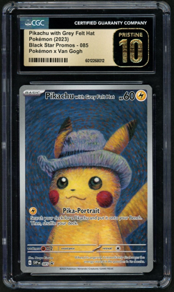 2023 Pokemon Pikachu w/GFH Pokemon x VanG. Blk.Str. Promos #085 CGC PRISTINE 10 - Image 1