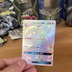 Pokemon Alolan Ninetales GX 200 HP Secret Rare Full Art Holo SM-Lost Thunder - Image 3