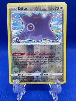 Reverse Holo Ditto 107/159 Rare Crown Zenith Pokemon TCG - Image 1