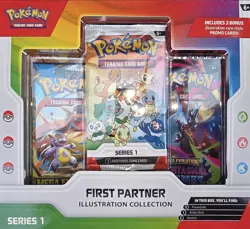 Pokemon TCG First Partner Illustration Collection Box Series 1 (LOT OF 4) - Image 1