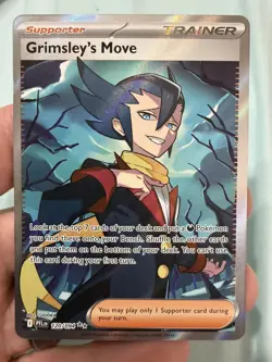 Grimsley's Move 120/094 Ultra Rare Phantasmal Flames Pokemon Near Mint - Image 1