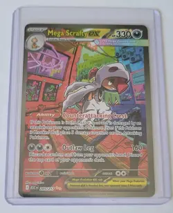 2026 Pokemon Ascended Heroes Mega Scrafty ex Special Illustration Rare #285/217 - Image 1