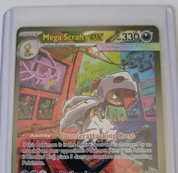 2026 Pokemon Ascended Heroes Mega Scrafty ex Special Illustration Rare #285/217 - Image 4