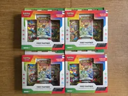 Pokemon First Partner Illustration Collection 1st Series Box Lot of 4 - Image 1