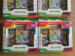 Pokemon First Partner Illustration Collection 1st Series Box Lot of 4 - Image 3