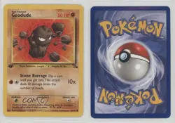 Geodude 1st Ed. Pokemon Fossil #47 1999 - Image 3