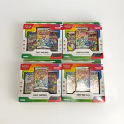POKEMON FIRST PARTNER ILLUSTRATION COLLECTION SERIES 1 BOX LOT OF 4 SEALED BOXES - Image 1
