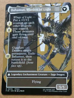 MTG Dion Bahamut's Dominant 376 Borderless Rare Regular Final Fantasy - Image 2
