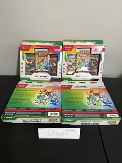 Pokemon TCG - First Partner Illustration Collection Box Series 1 - Sealed 4 Pack - Image 2