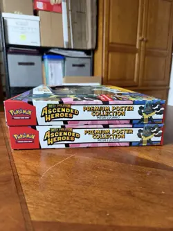 (2) Pokemon Ascended Heroes Mega Lucario Premium Poster Collection Box Sealed - Image 3