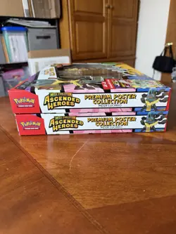 (2) Pokemon Ascended Heroes Mega Lucario Premium Poster Collection Box Sealed - Image 5
