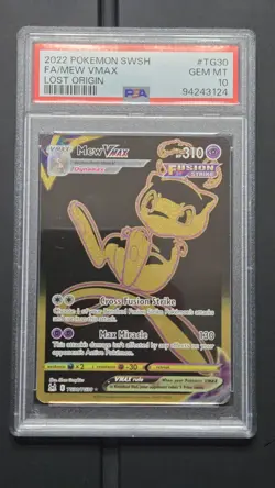 Pokemon - Mew Vmax TG30 *GEM MINT PSA 10* Trainer Gallery Lost Origin - Image 1