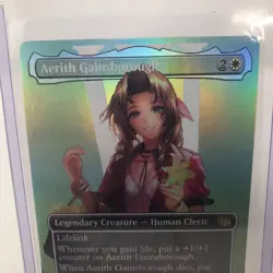 Aerith Gainsborough (Borderless) R0374 (Foil) (M/NM) Final Fantasy FIN Magic MTG - Image 2