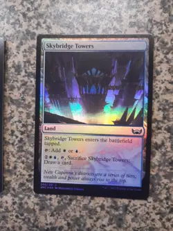 MTG - 1 x Skybridge Towers - Foil - Streets of New Capenna - Image 1