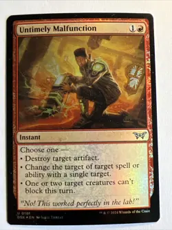 Untimely Malfunction (Foil) - MTG [Duskmourn: House of Horror] ~ NM - Image 1