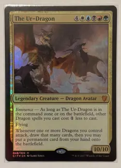 The Ur-Dragon Foil - Mythic - Commander 2017 MTG Magic the Gathering - Image 1