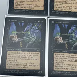 1996 Magic: The Gathering Alliances Krovikan Horror #53 NM X4 - Image 3