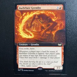 Barbflare Gremlin (Extended Art) MTG DSC 0055 Rare NM - Image 1