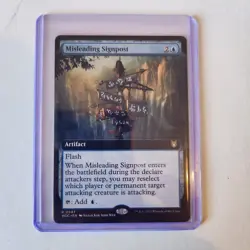 MTG Misleading Signpost (Extended Art) - WOC Wilds of Eldraine NM - Image 3