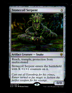 MRM ENGLISH Grand serpent - Annoroc Stonecoil Serpent NM MTG Magic ELD - Image 1