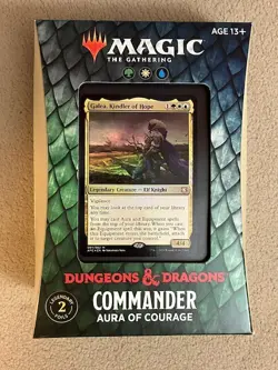 Adventures in the Forgotten Realms Commander Deck: Aura of Courage MTG Brand New - Image 1