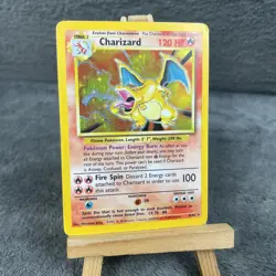Pokemon TCG Base Set Charizard 4/102 Pokemon Card English 1999 Played - Image 1