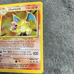 Pokemon TCG Base Set Charizard 4/102 Pokemon Card English 1999 Played - Image 3