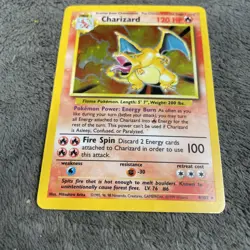 Pokemon TCG Base Set Charizard 4/102 Pokemon Card English 1999 Played - Image 4